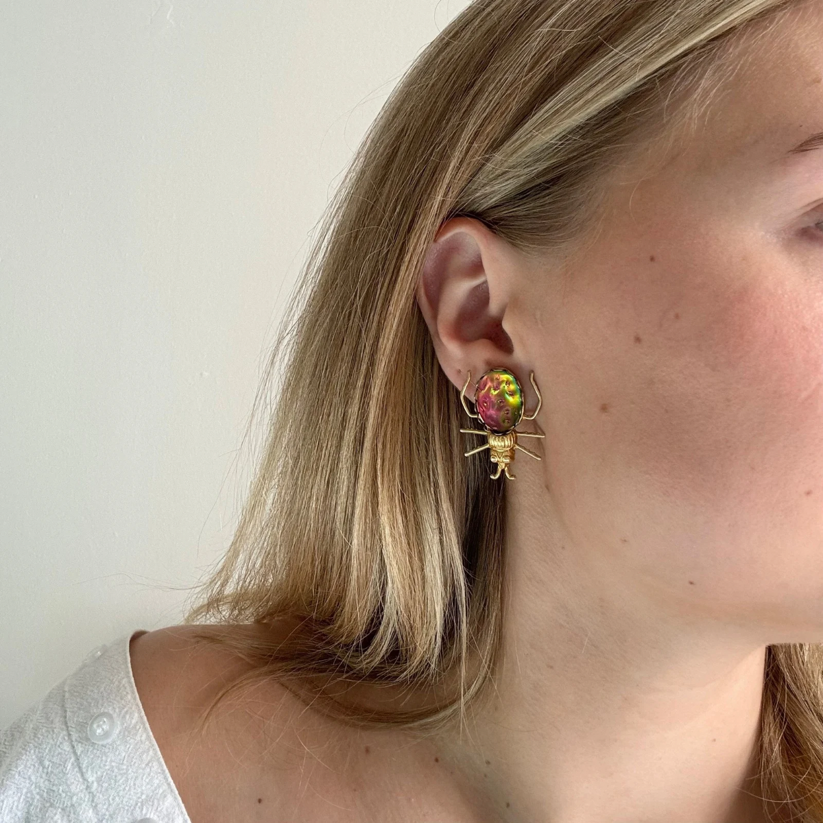BRAIN CANDY BEETLE EARRINGS