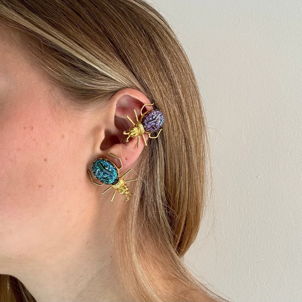 BRAIN CANDY BEETLE EARRINGS