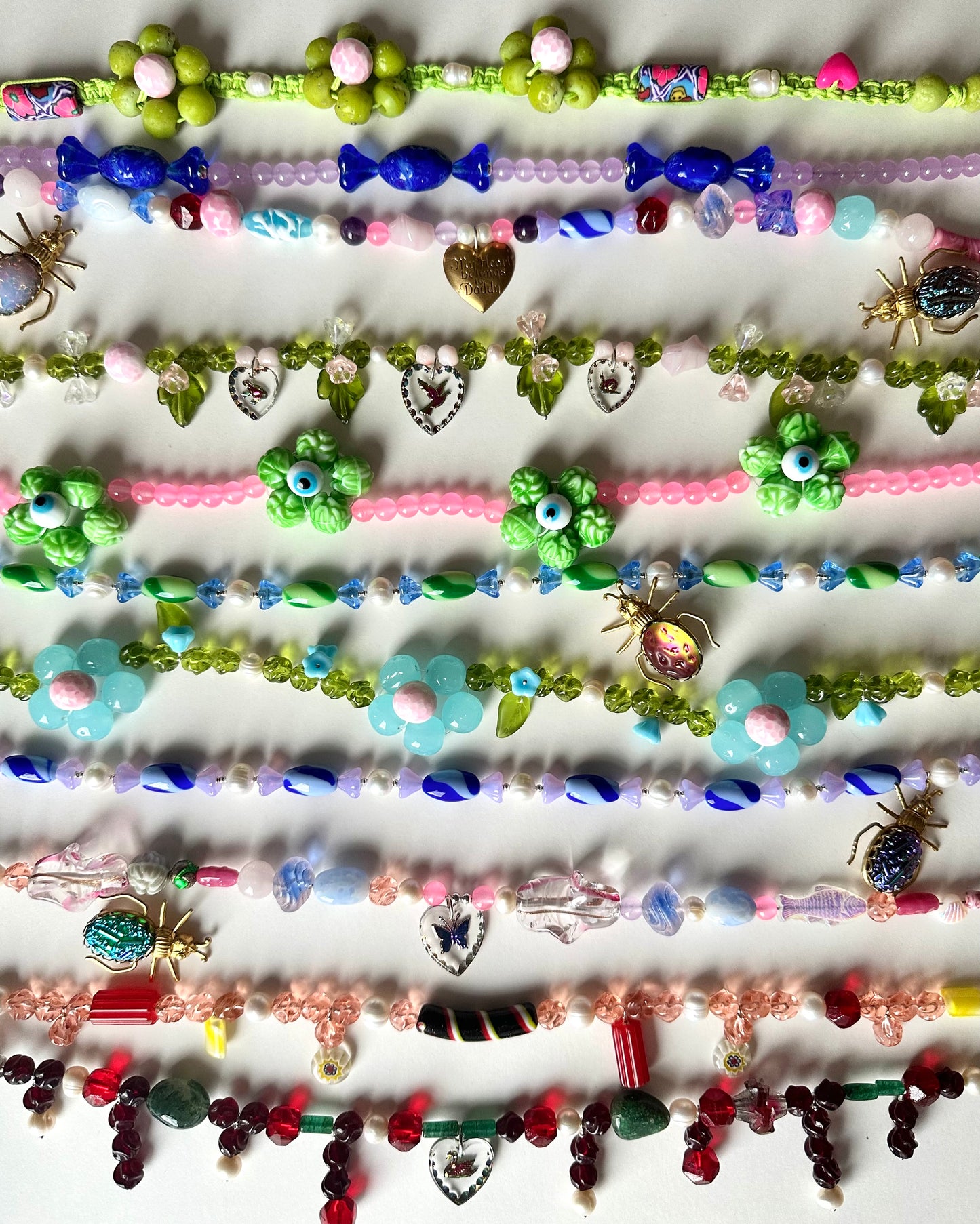🌸 LAZY DAISY CHAIN HEMP NECKLACE 🌸