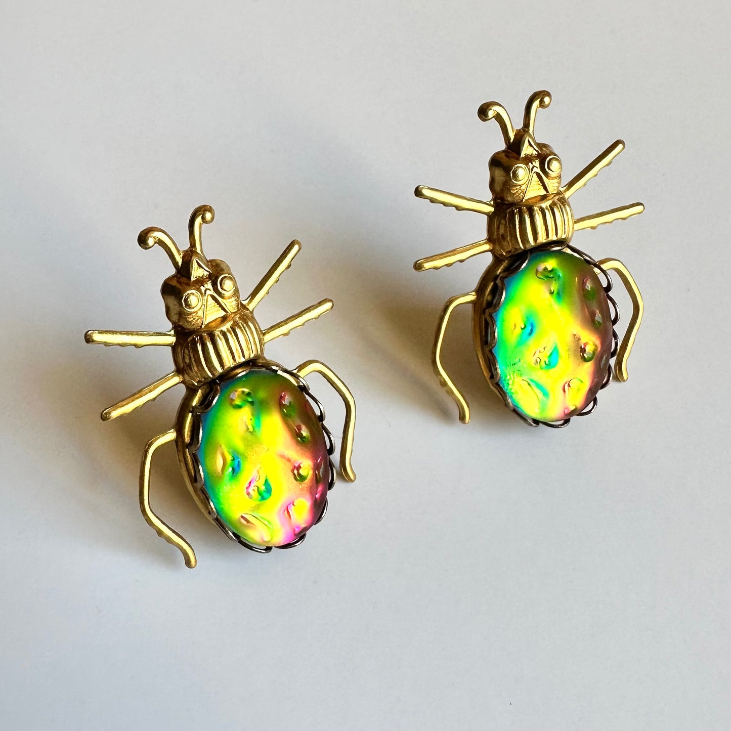BRAIN CANDY BEETLE EARRINGS