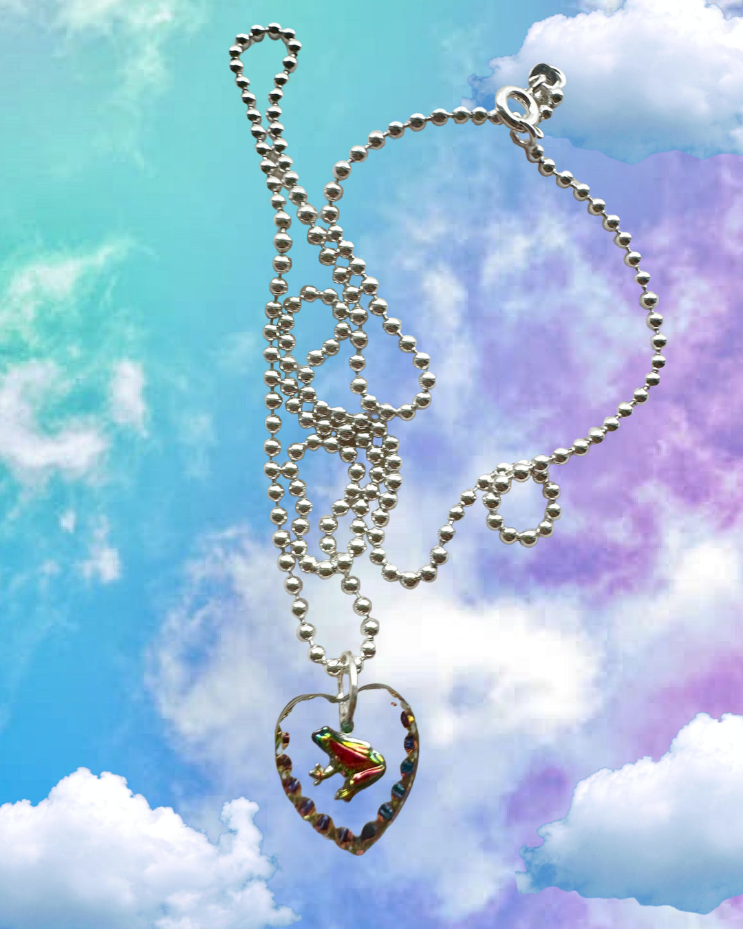MORPHIO: Frog Morph Sterling Silver Necklace