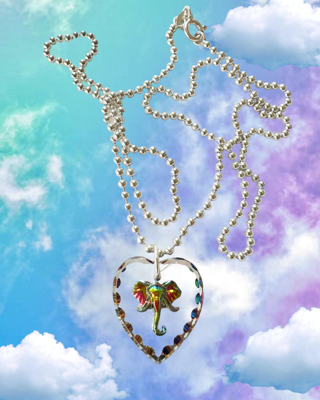 MORPHIO: Elephant Morph Sterling Silver Necklace