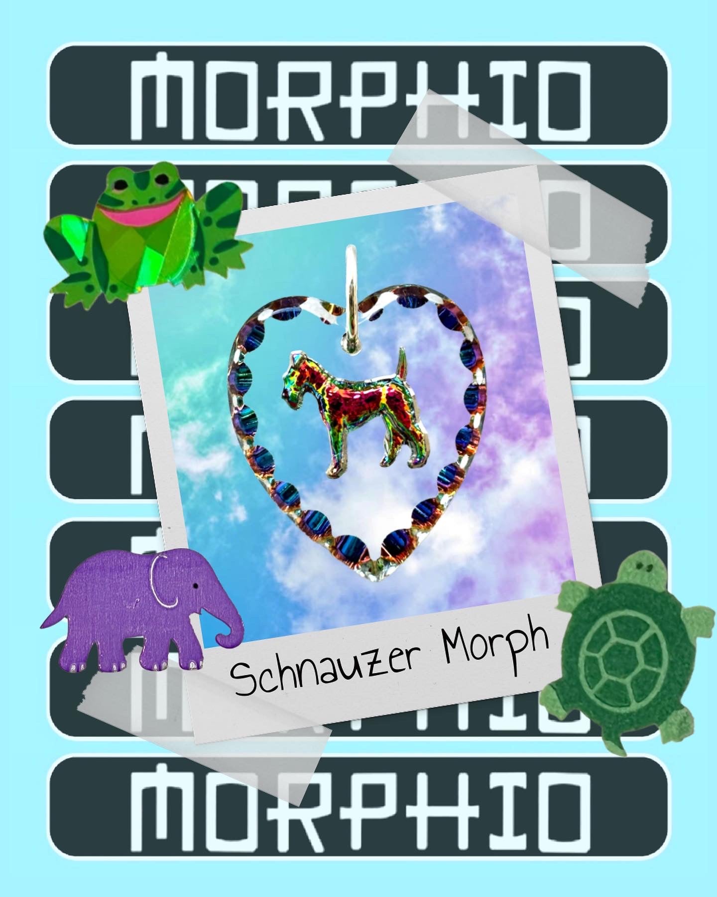 MORPHIO: Schnauzer Morph Sterling Silver Necklace