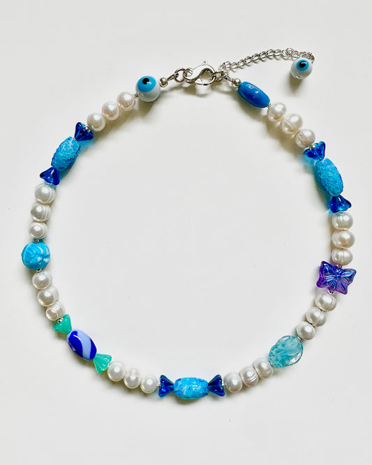 🩵🌀🦋 Blue Blast Necklace 🦋🌀🩵