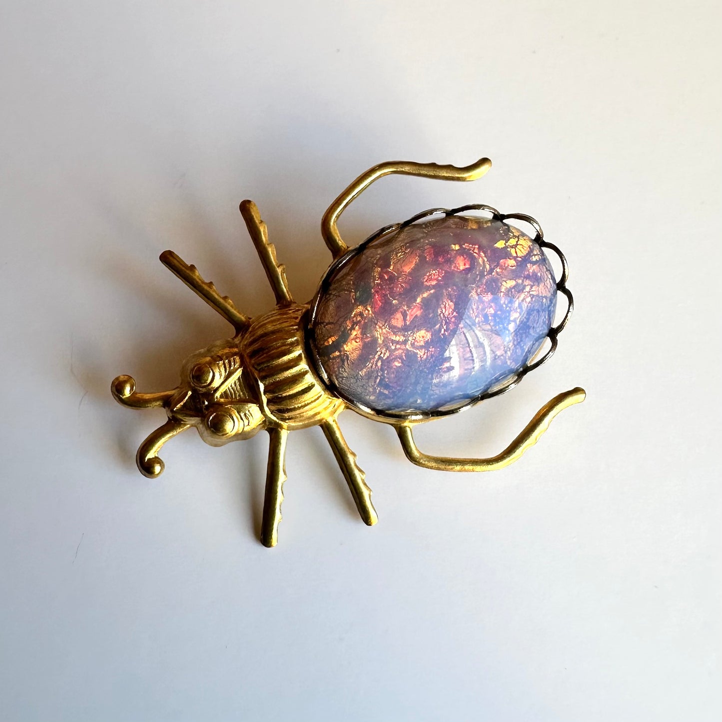 BEETLE BROOCH - OPAL