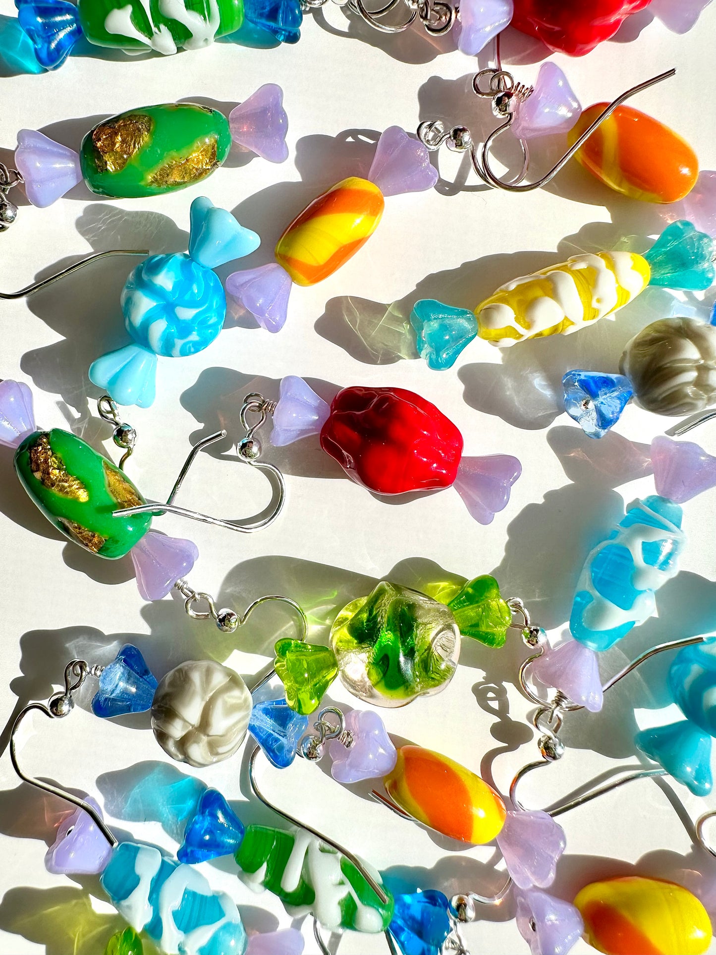 Gooselumps: 💙🦠🍬 SMURF BOOGER CANDY EARRINGS 🍬🦠💙