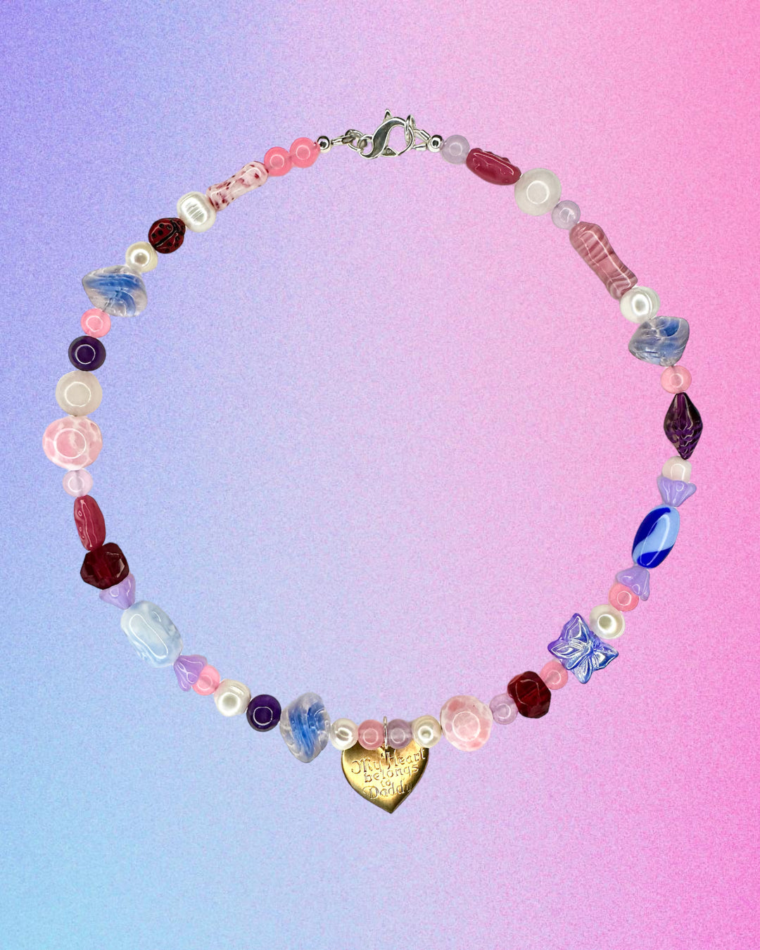 💗 My Heart Belongs to Daddy Beaded Necklace 💗