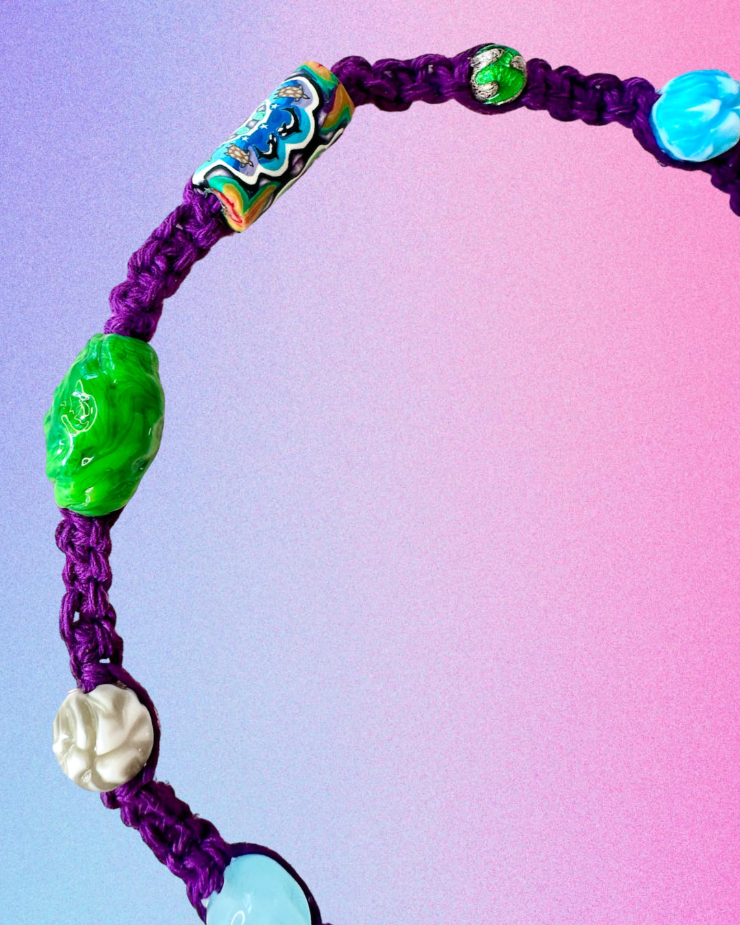 💜🧠 If I Only Had a Brain Hemp Necklace 🧠💜