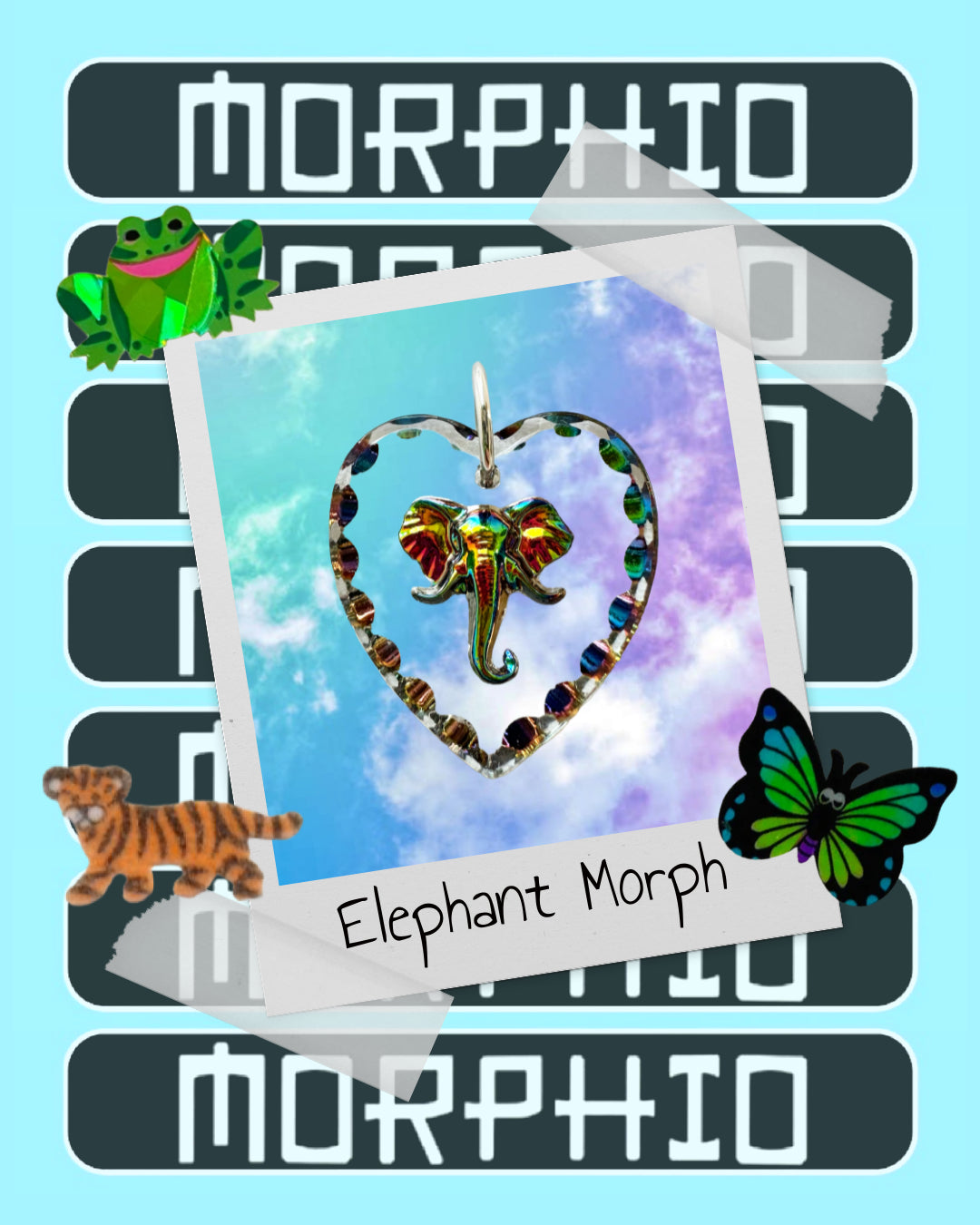 MORPHIO: Elephant Morph Sterling Silver Necklace