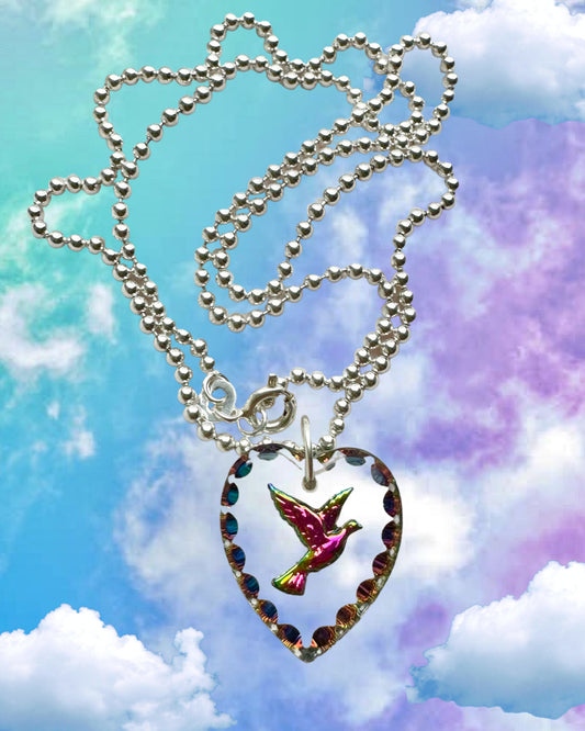 MORPHIO: Dove Morph Sterling Silver Necklace