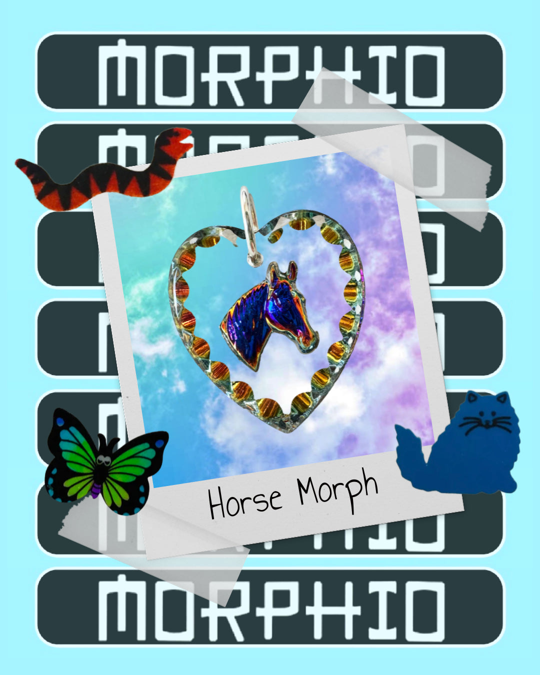 MORPHIO: Horse Morph Sterling Silver Necklace