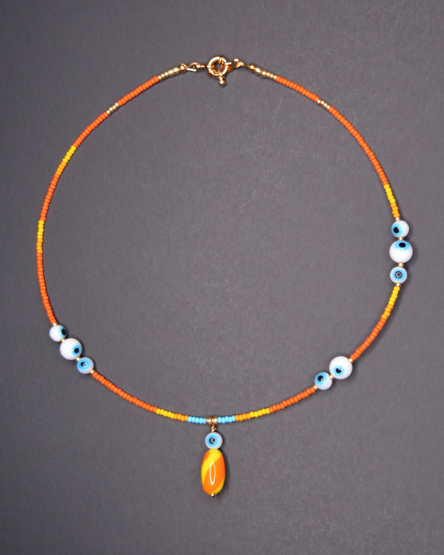 SAMPLE Lil Goobers: Lil Treat Charm Seed Bead Necklace
