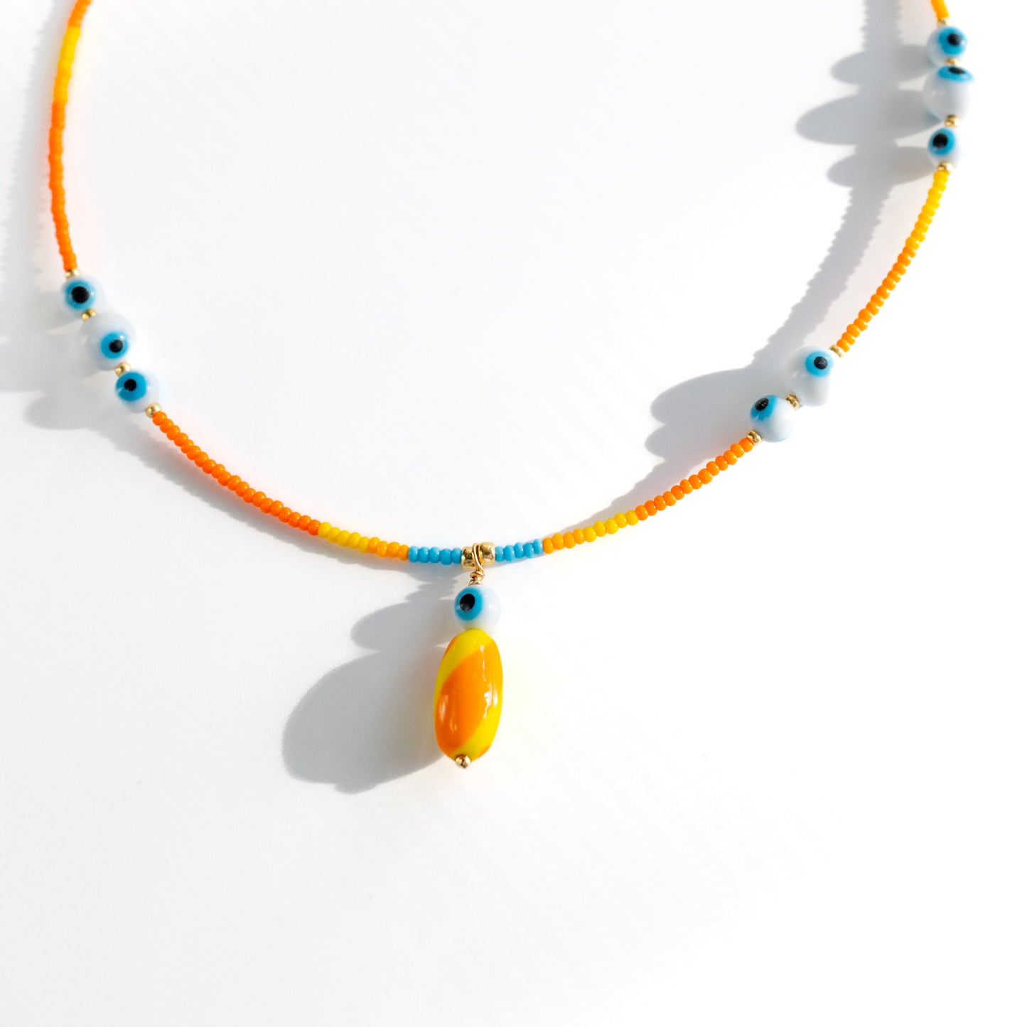 SAMPLE Lil Goobers: Lil Treat Charm Seed Bead Necklace