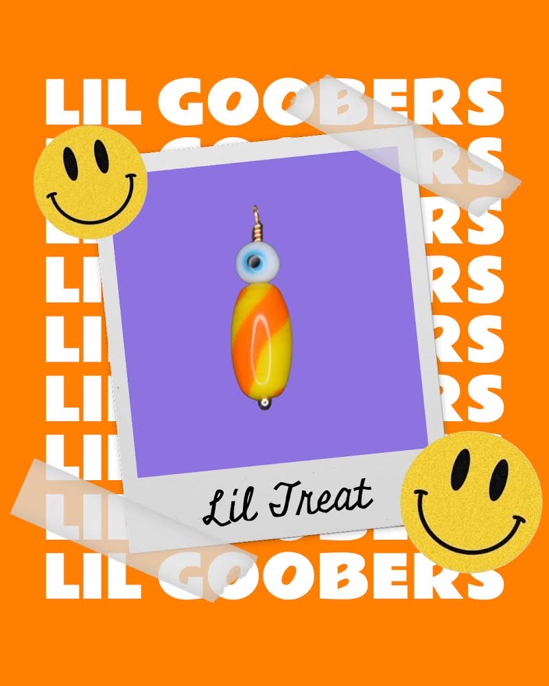 SAMPLE Lil Goobers: Lil Treat Charm Seed Bead Necklace